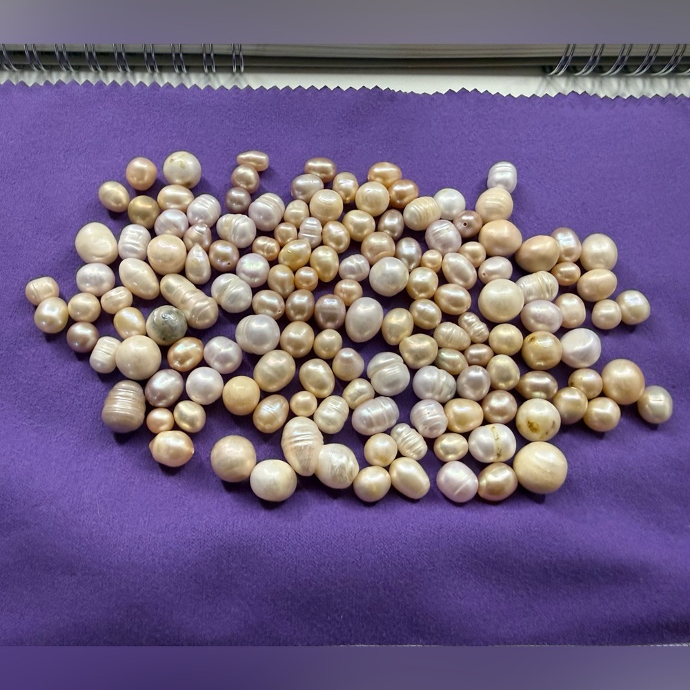 Assorted Pink and Cream Pearls